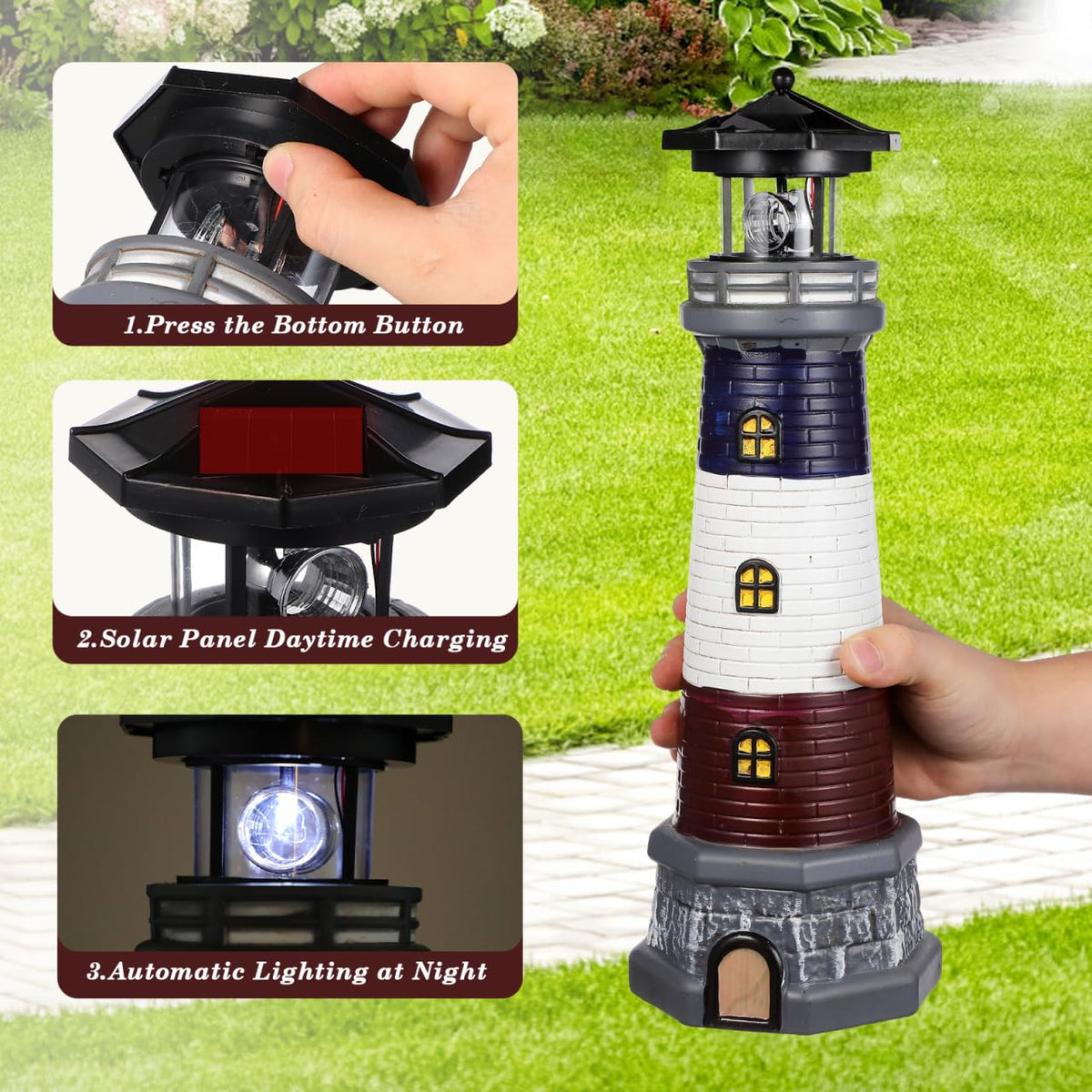 Solar Lighthouse Statue Q518669