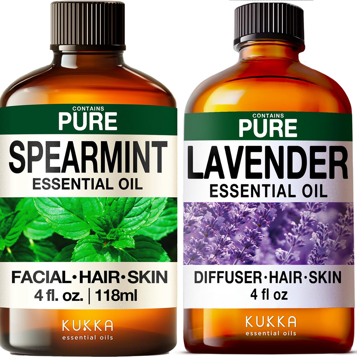 Spearmint & Lavender Essential Oil Set 2x4 fl oz S33003