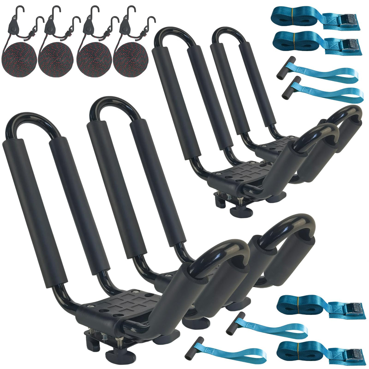 Heavy Duty Kayak Rack with Ratchet Tie B581