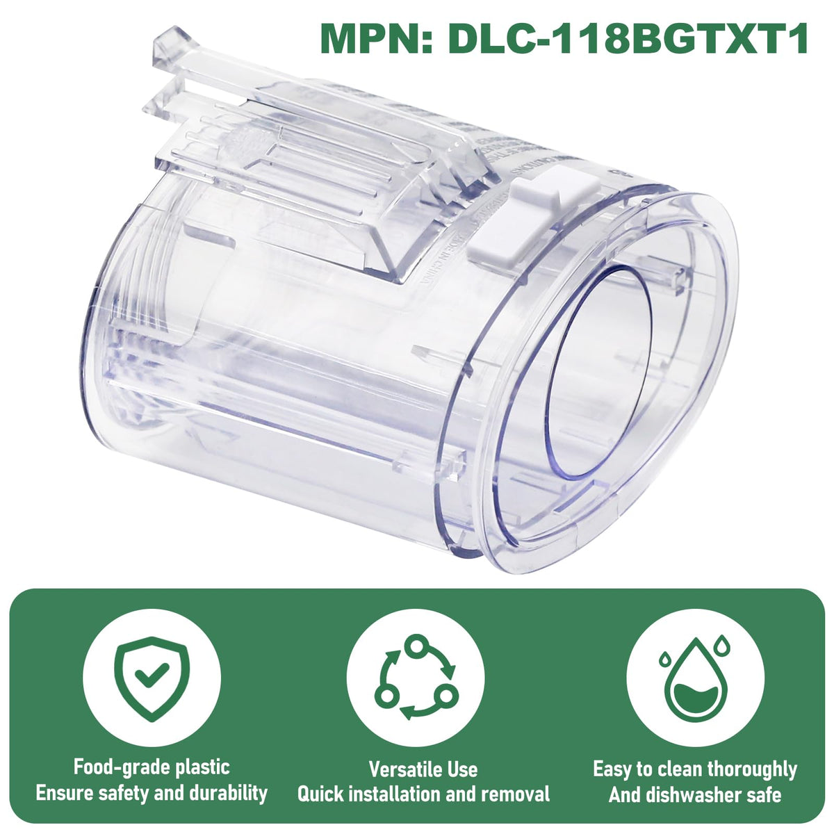 7-cup Food Processor Work Bowl Pusher and Sleeve Assembly C3013