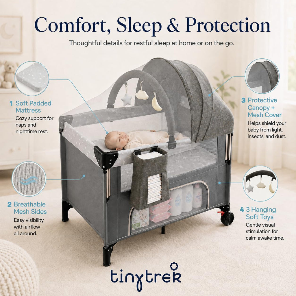 3-in-1 Baby Travel Playard with Changing Table Y301742