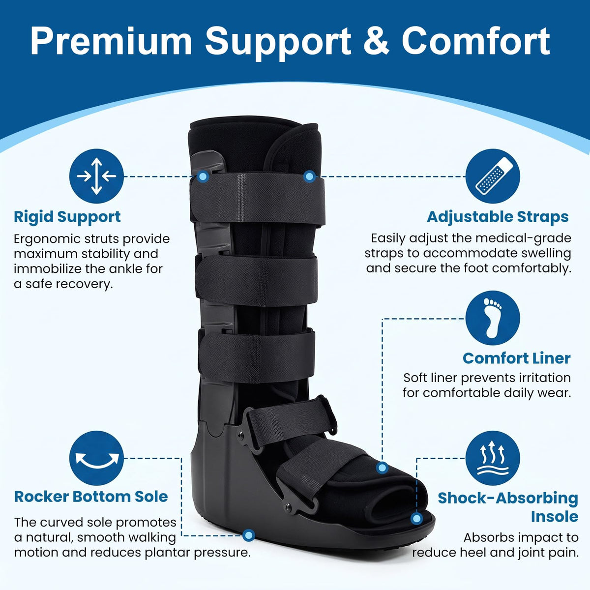 Tall Orthopedic Walking Boot B3857