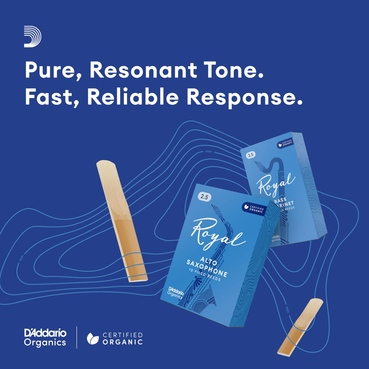Tenor Saxophone Reeds Strength 2.5, 3-Pack F252749