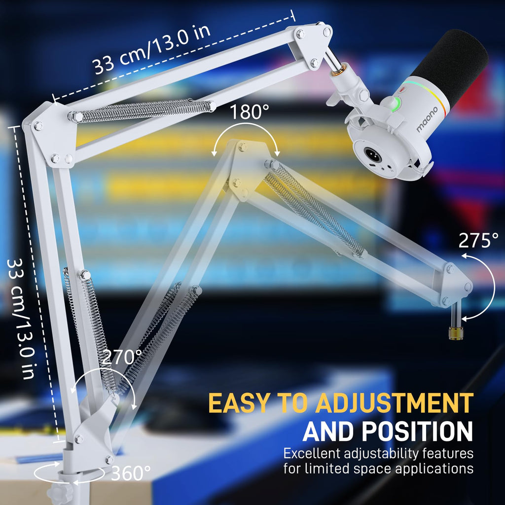 Wireless Condenser Microphone with Boom Arm D457