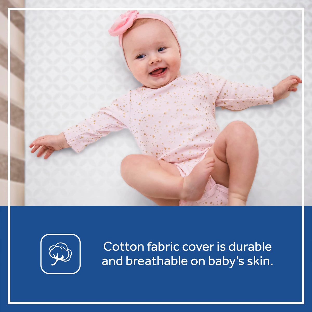 2 Stage Waterproof Crib Mattress Q8935