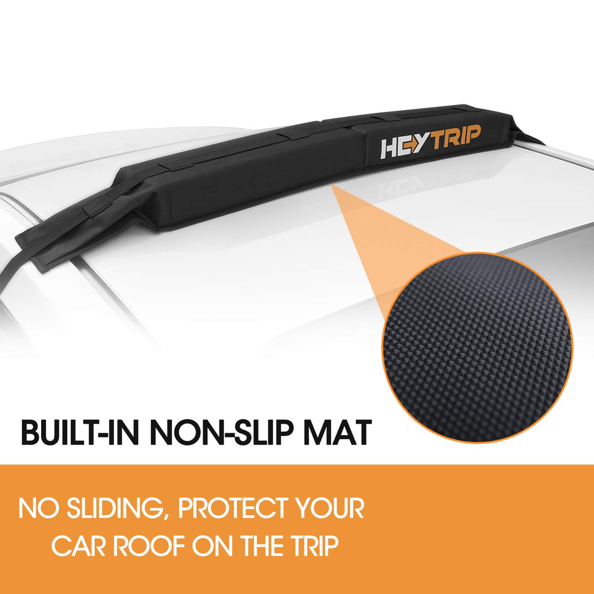 Soft Roof Rack Pads with Tie-Down Straps and Storage Bag N1863