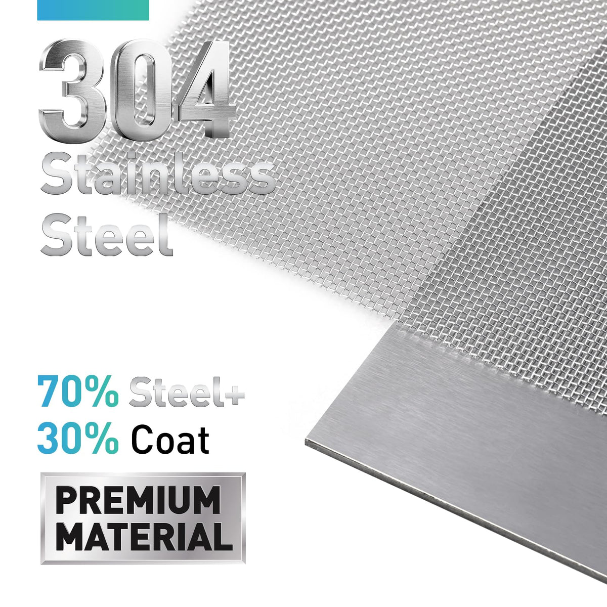 304 Stainless Steel Mesh Window Screen Roll K303727
