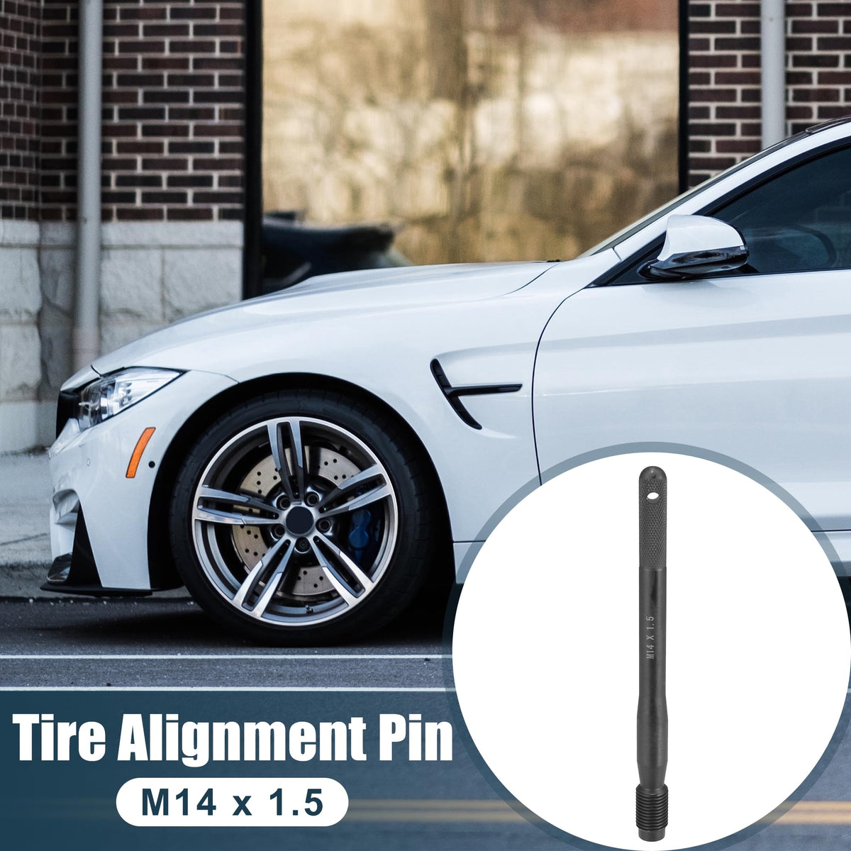 Black Carbon Steel Wheel Hangers Alignment Pin M14x1.5 S550