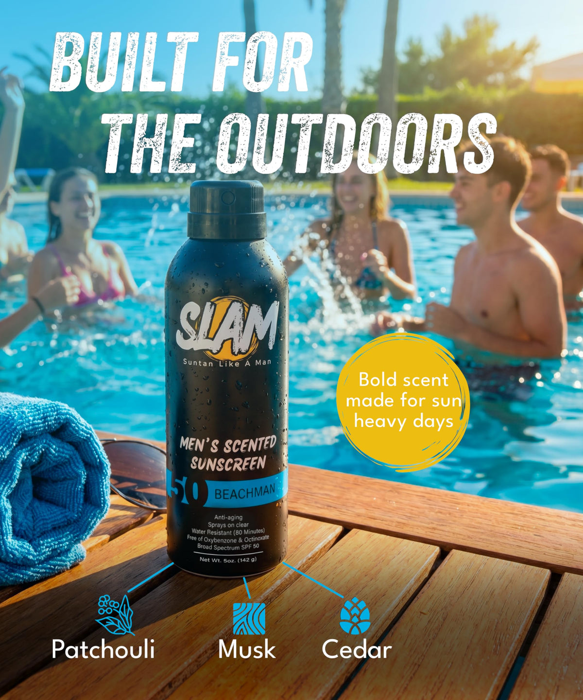 Sunscreen Spray 50 SPF Waterproof for Face & Body 2 Pk P24006