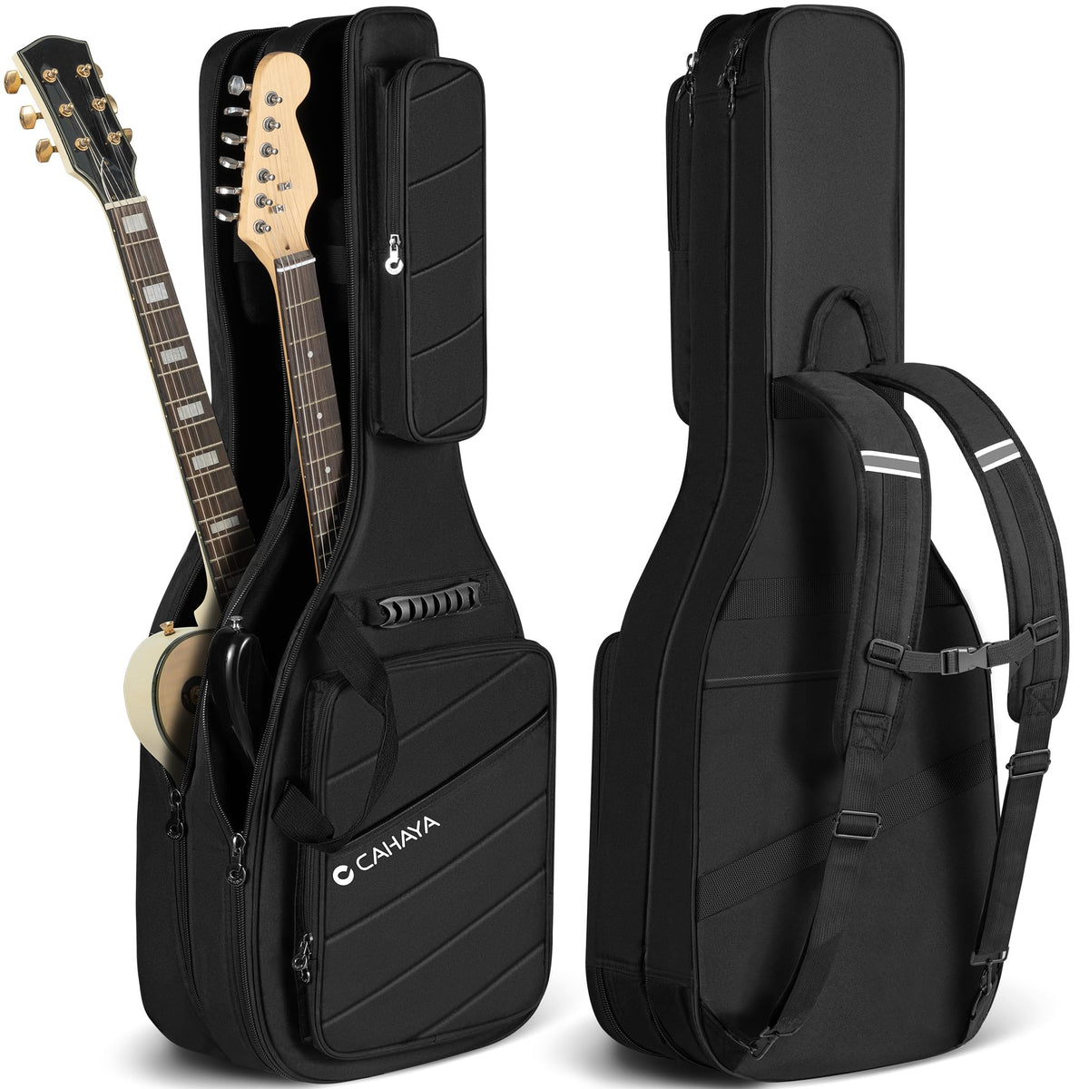 Padded Soft Electric Guitar Gig Bag Black S57985