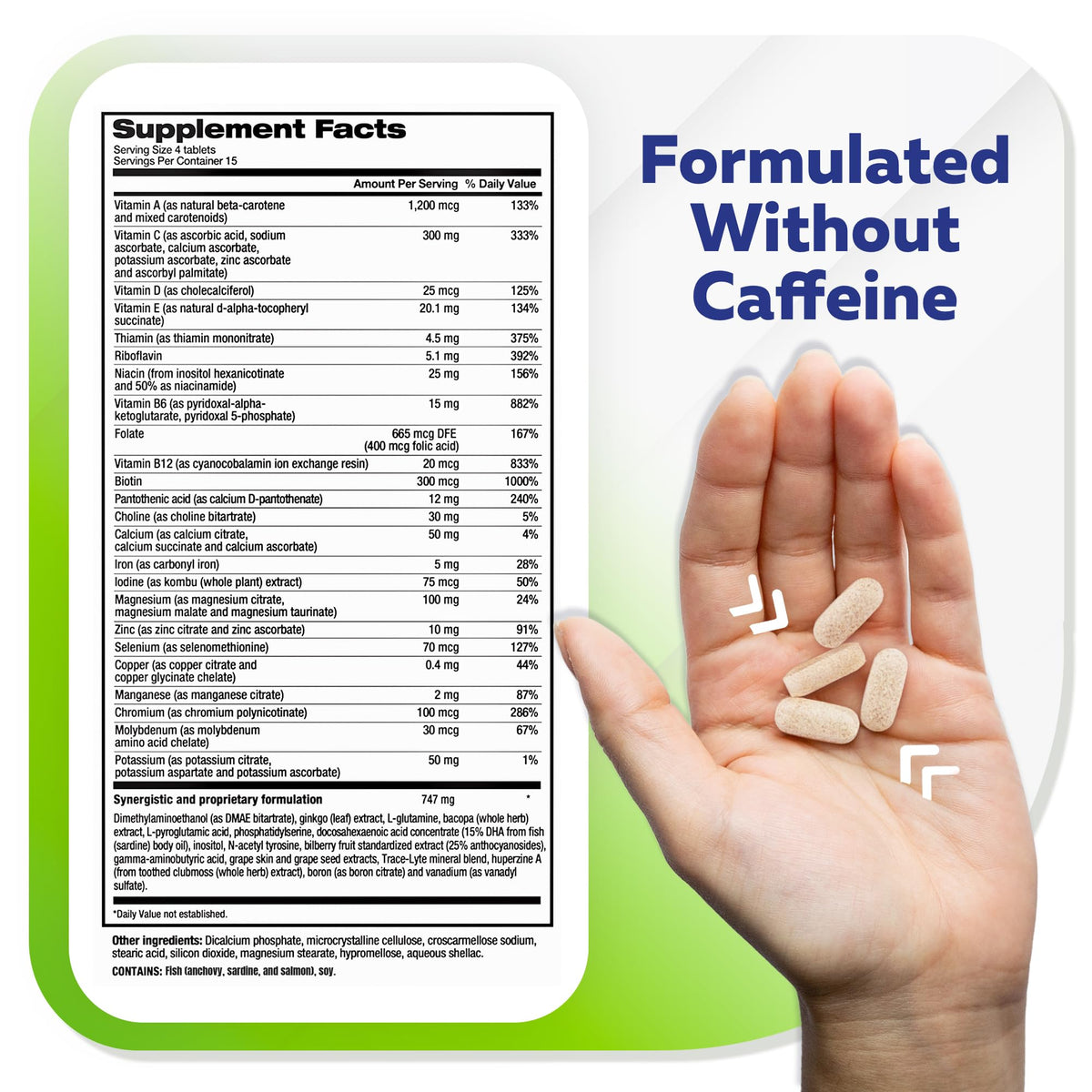 120 Count Brain Supplement Multivitamin V127