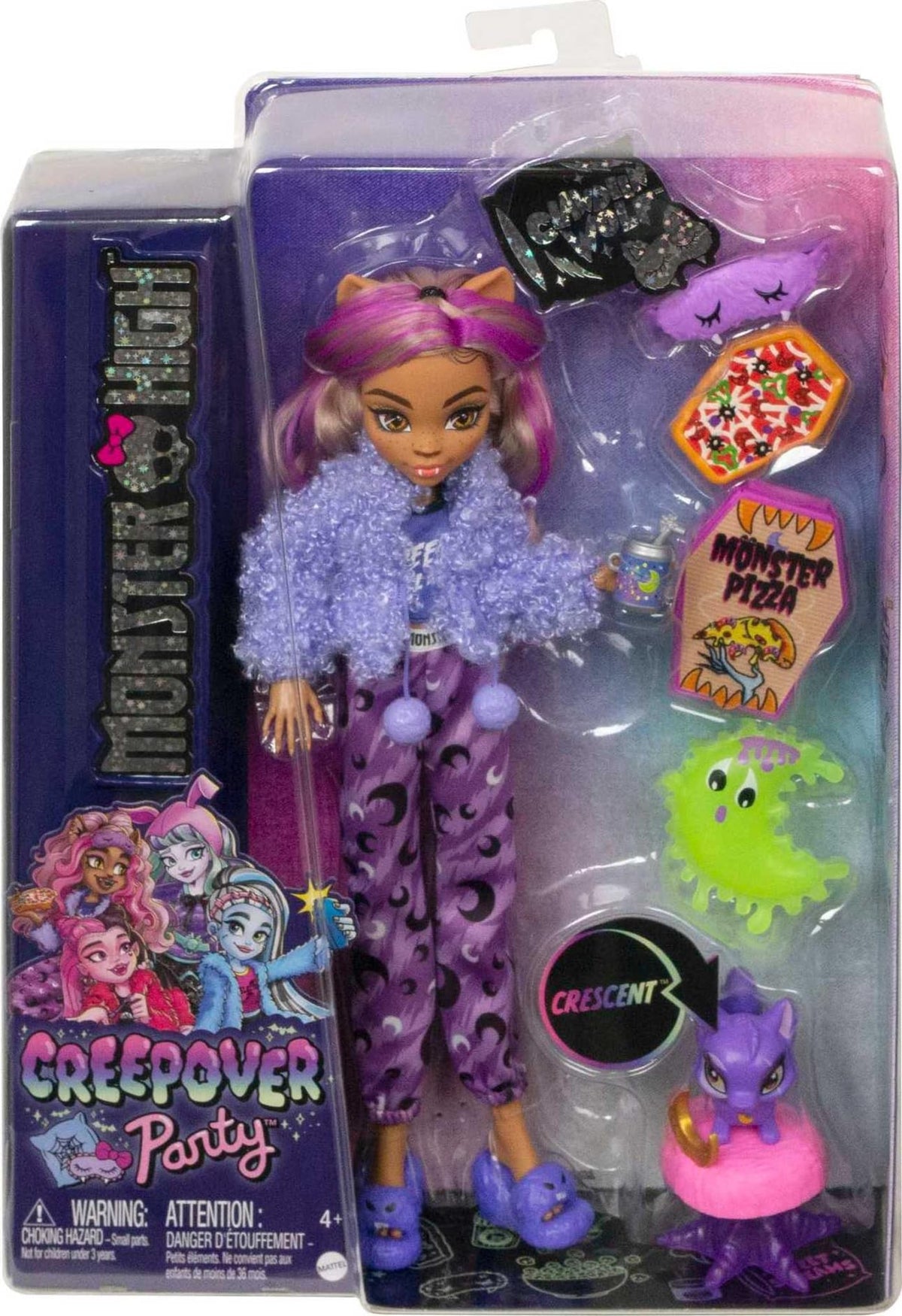 Doll with Pet Dog, Sleepover Clothes & Accessories R4859