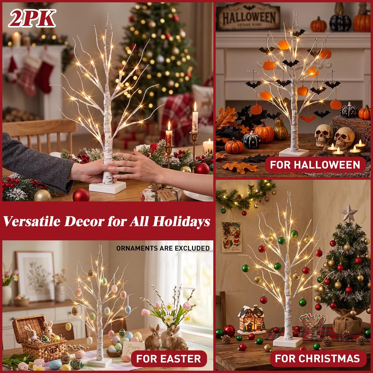 2FT Birch Tree with LED Lights R30104