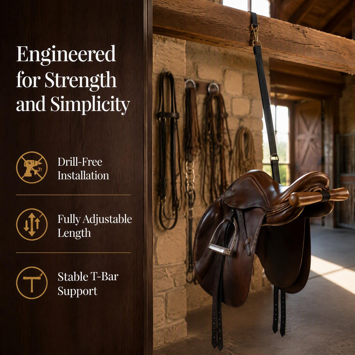 Portable Adjustable Saddle Rack B6215
