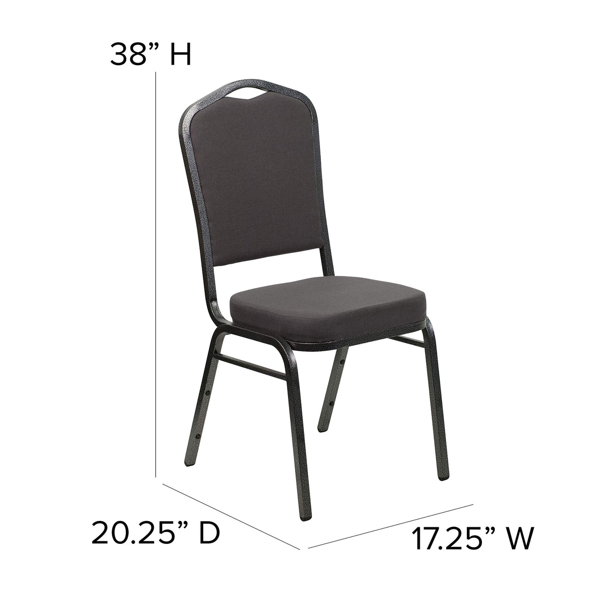 Gray Fabric Stacking Banquet Chair W733