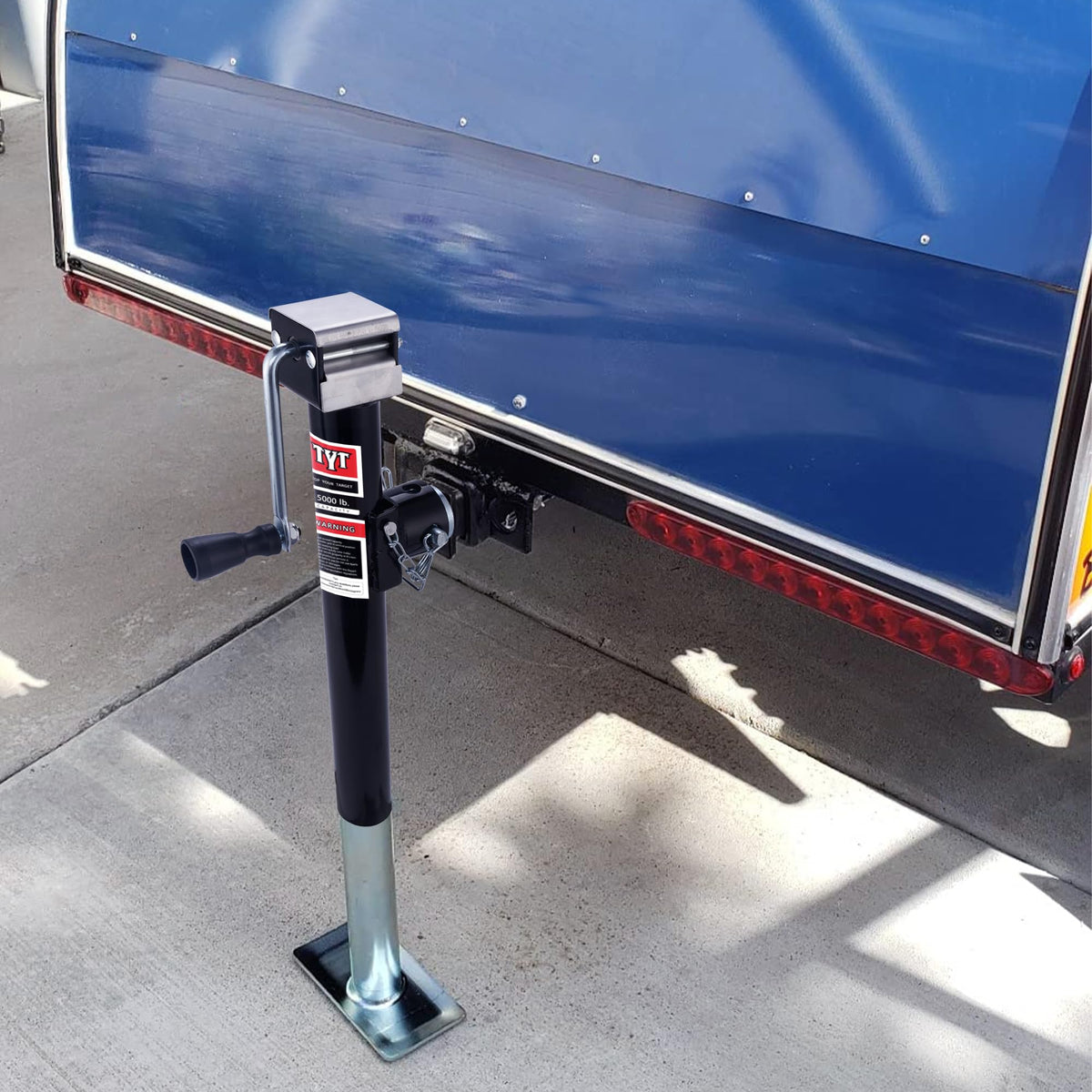 5000lbs Weld On Swivel Trailer Jack, 15" Vertical Travel C772583