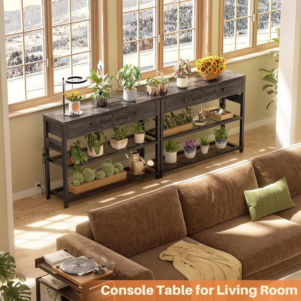 32" Entryway Table with Outlets and Drawers E773909