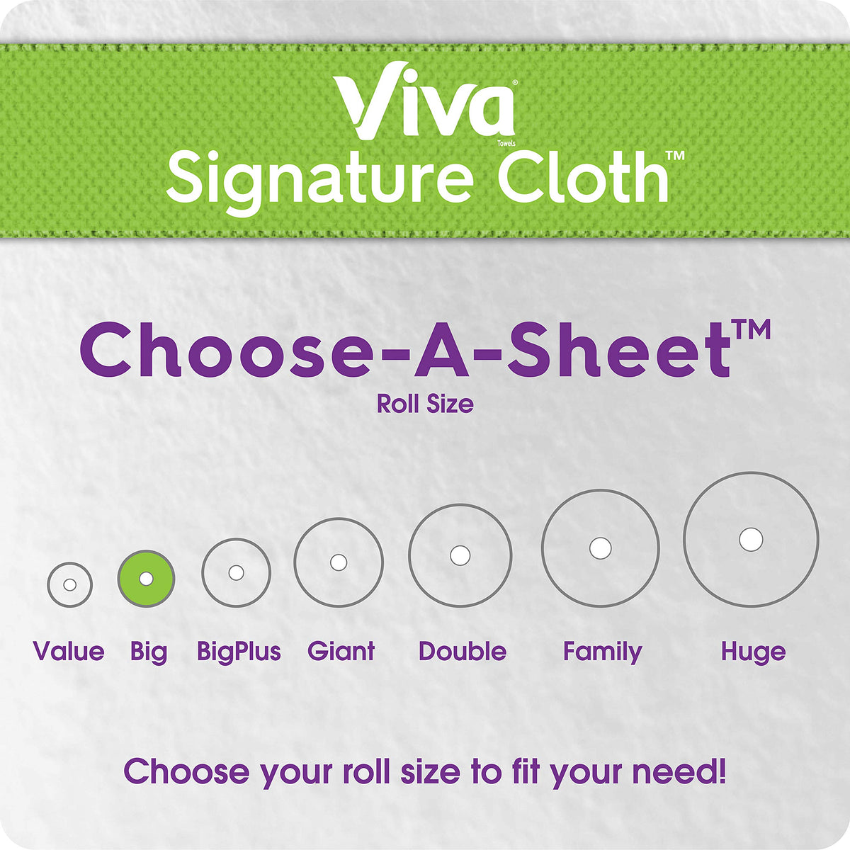 White Paper Towels, 6 Big Rolls Y807425