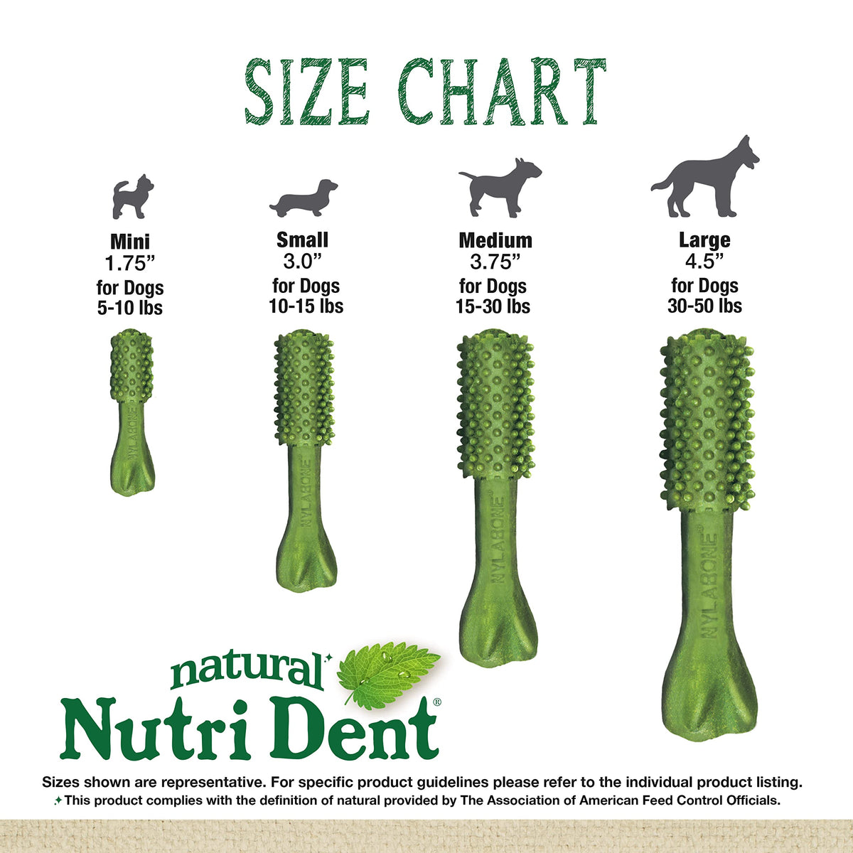 Natural Dog Dental Chews Mini 32 Count N356402