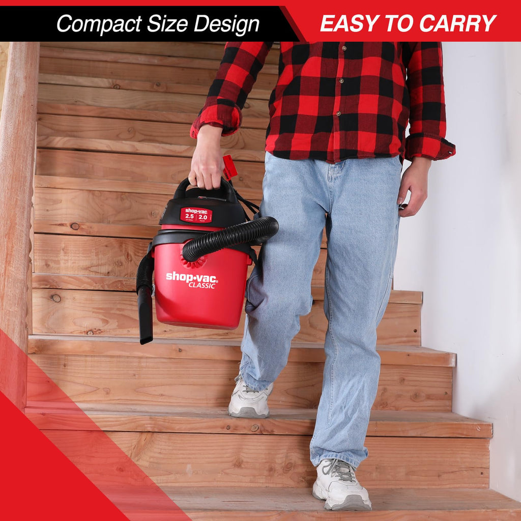 2.5 Gallon 2.0 Peak HP Wet/Dry Vacuum Q24110
