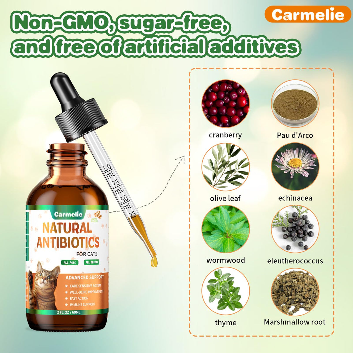 2 fl oz Natural Antibiotics for Cats U139351
