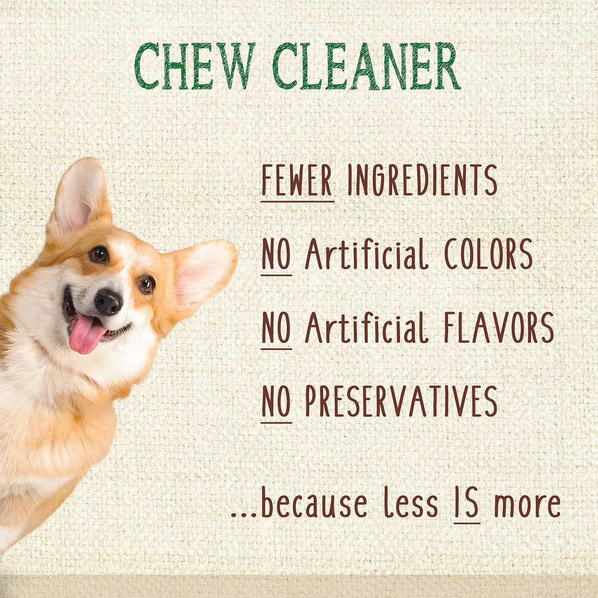 Natural Dog Dental Chews Mini 32 Count N356402