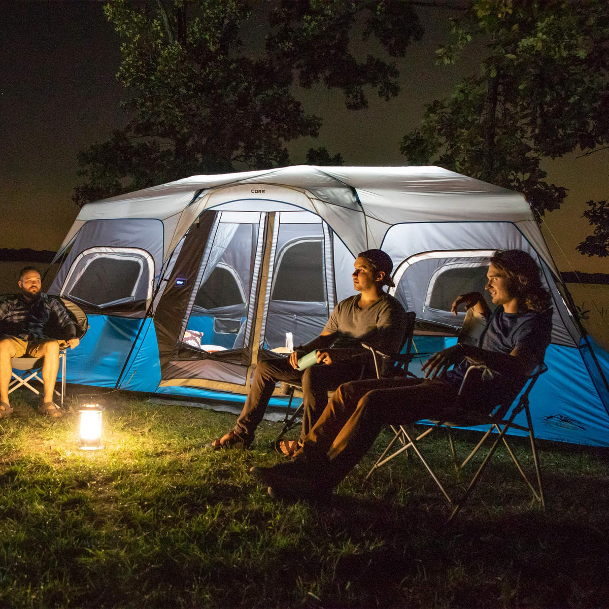 Instant Cabin Tents with LED Lights I859