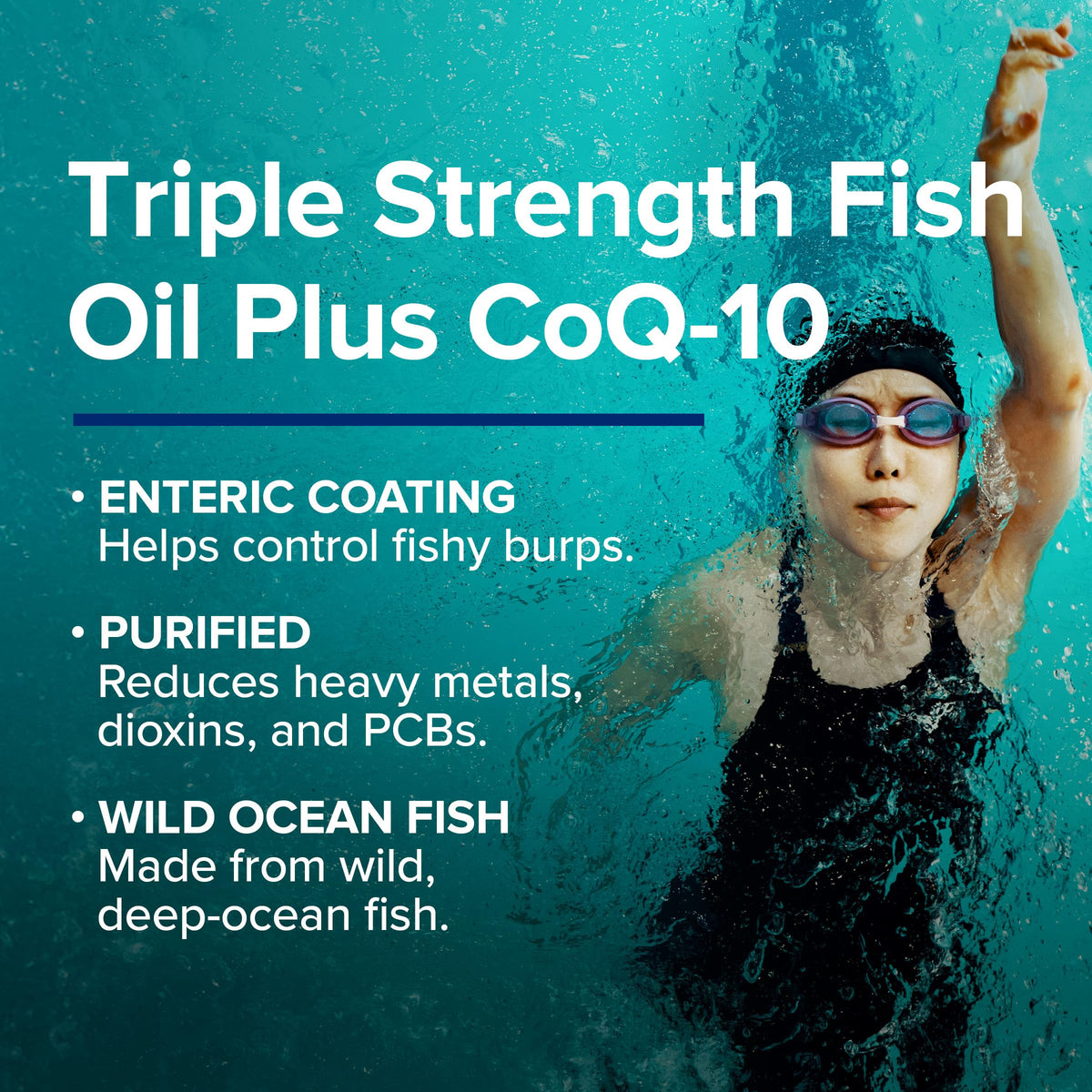 Fish Oil Plus CoQ10 Omega 3 Supplement W851